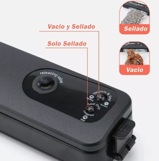Selladora al vacío con bolsas