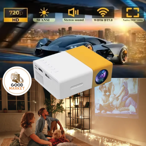 Mini proyector LED portatil HDMI
