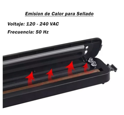 Selladora al vacío con bolsas